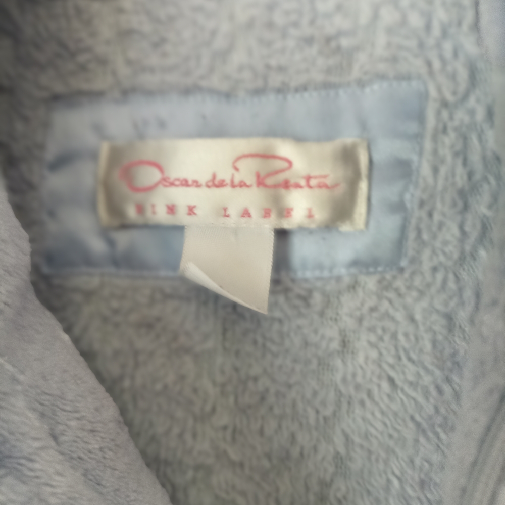 Oscar de la Renta Soft Blue Robe - Picture 2 of 3